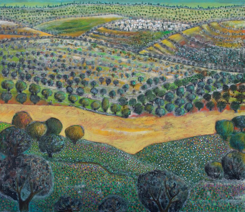 Nabil Anani, ‘Qusra (Nablus)’, 2019, Painting, Acrylic on canvas, Zawyeh Gallery