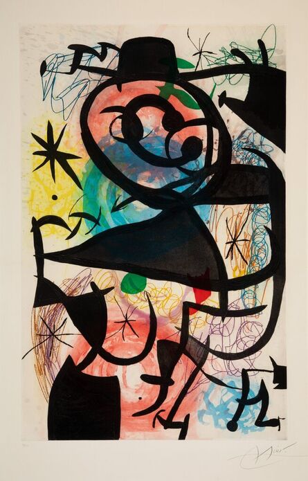 Joan Miró, ‘Le Pitre rose’, 1974