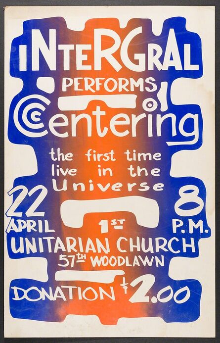 Muhal Richard Abrams, ‘Integral performs Centering poster’, ca. 1970