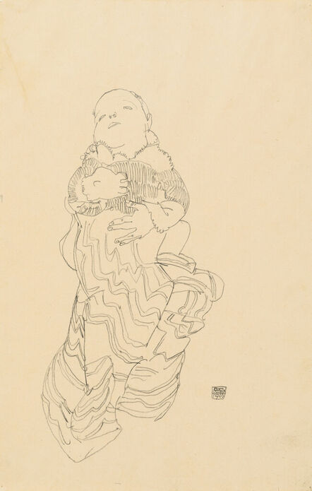 Egon Schiele, ‘Baby in a Blanket (Anton Peschka, Jr.)’, 1916