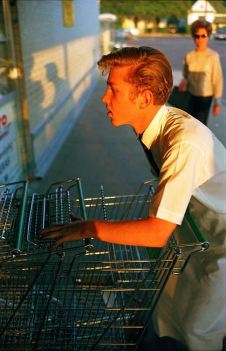 William Eggleston, ‘Untitled [Supermarket boy with carts], Memphis’, 1965