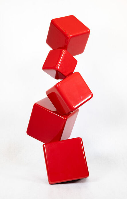 Claude Millette, ‘Effervescence V - small, geometric, abstract, powder coated steel sculpture’, 2023