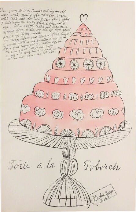 Andy Warhol, ‘Torte a la Dobosch, from Wild Raspberries’, 1959