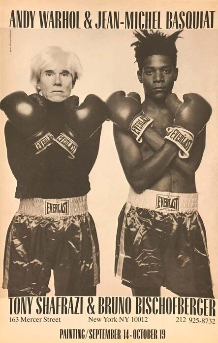 Michael Halsband, ‘Warhol Basquiat Boxing advertisement 1985 (Warhol Basquiat boxing 1985)’, 1985