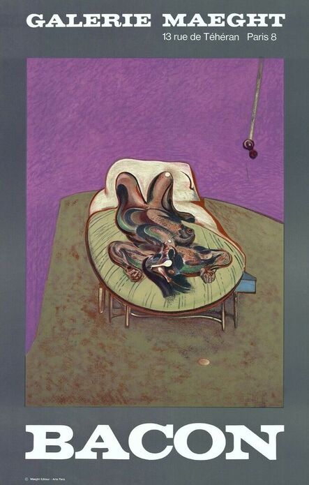 Francis Bacon, ‘Personnage Couche 1966 Galerie Maeght Exhibition Poster’, 1966