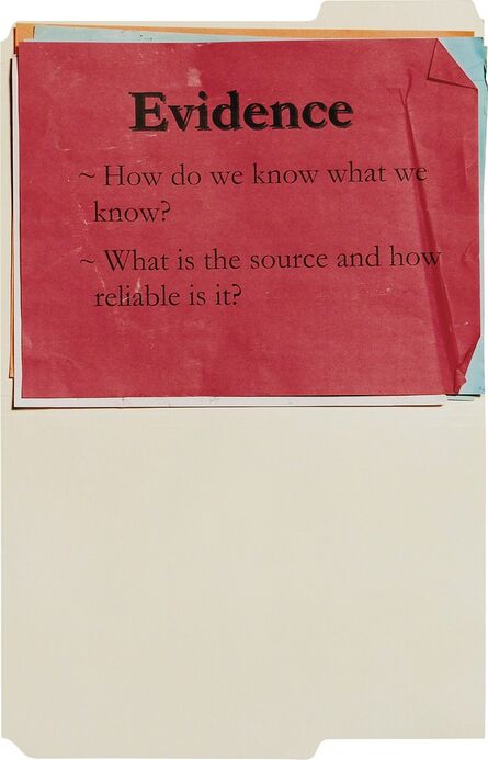 Anne Collier, ‘Questions (Evidence)’