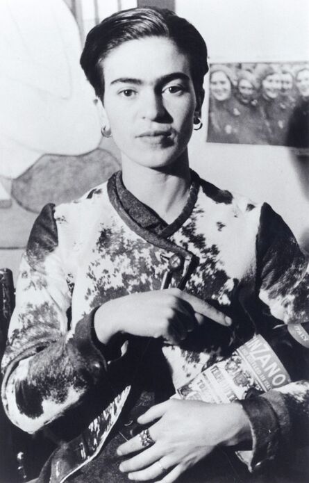 Lucienne Bloch, ‘Frida With Cinzano Bottle’, 1935