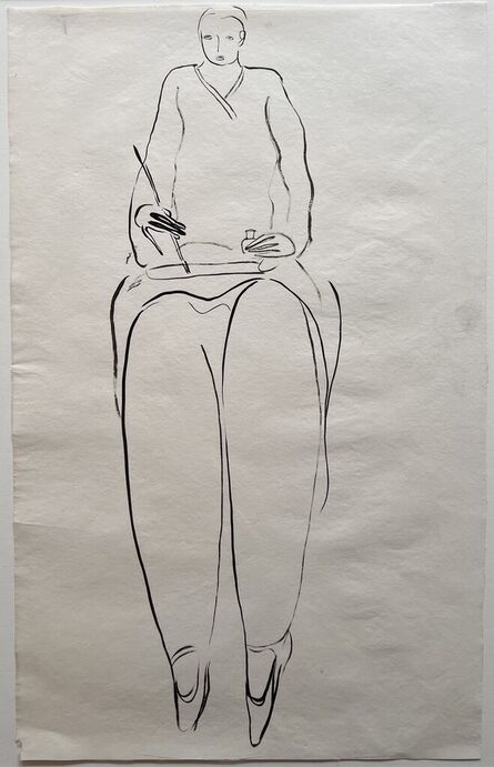 Sanyu, ‘Women in Painting 绘画中的女士’, 1930-1940