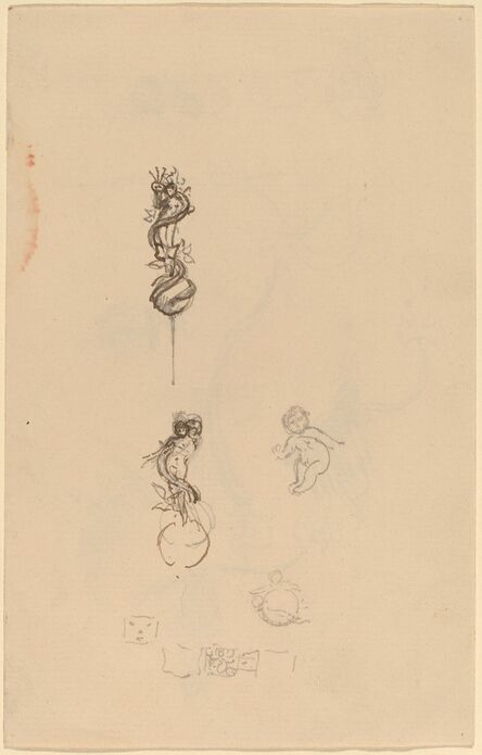 Beatrice Godwin Whistler, ‘Studies for Jewelry Designs [recto]’, late 19th century