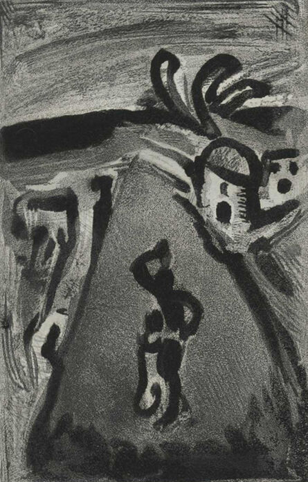 Georges Rouault, ‘Paysage avec Negresse portant une cruche sur la tete (Landscape with Negro Woman Carrying a Pitcher on her Head)’, 1929
