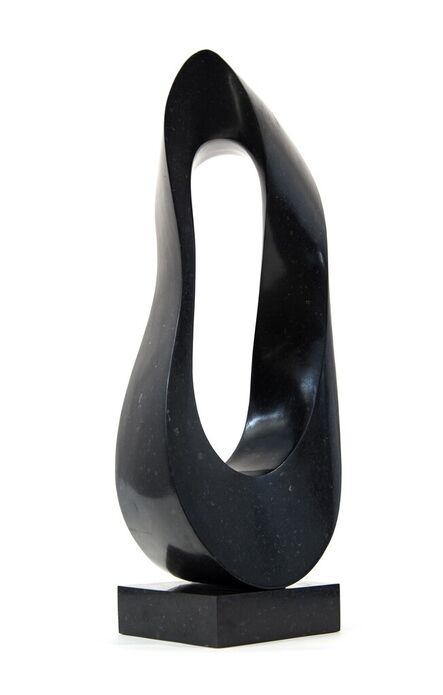 Jeremy Guy, ‘Mobius Minor 1/50 - dark, smooth, polished, abstract, black granite sculpture’, 2021