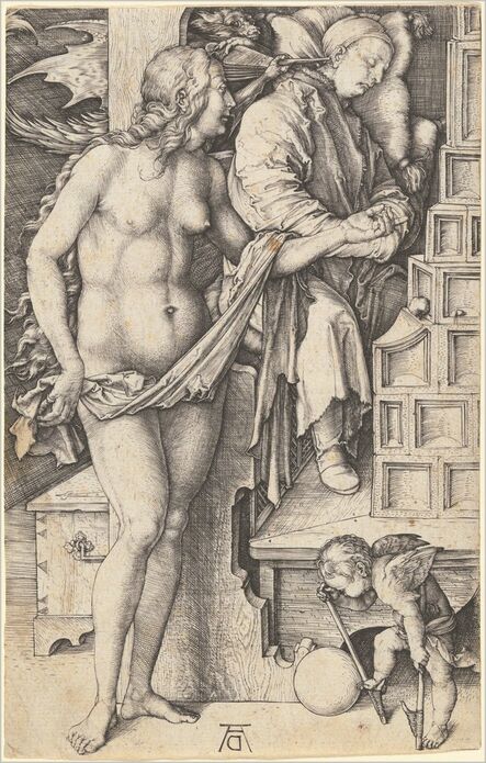Albrecht Dürer, ‘The Dream of the Doctor (Temptation of the Idler)’, 1498/1499