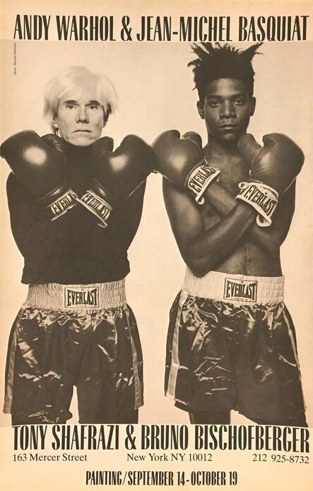 Jean-Michel Basquiat, ‘Warhol Basquiat Shafrazi Boxing Advertisement 1985’, 1985