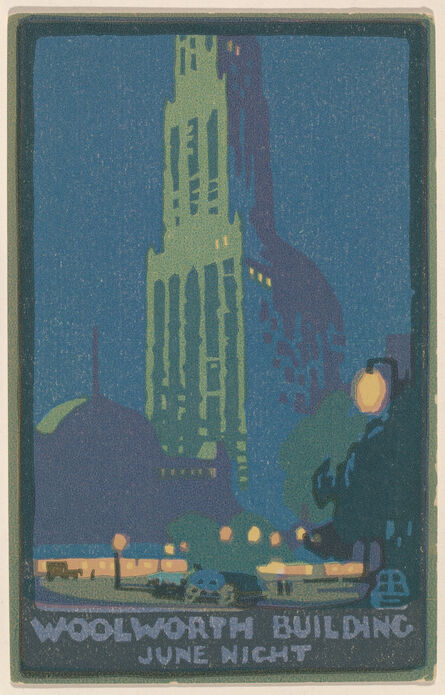 Rachael Robinson Elmer, ‘Woolworth Building June Night’, 1916