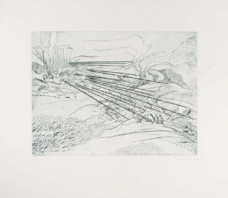 Julie Mehretu, ‘Landscape Allegories,’, 2004, Print, Suite of 7 copperplate etchings with engraving,Dry point, sugar-bite and aquatint, Carolina Nitsch Contemporary Art