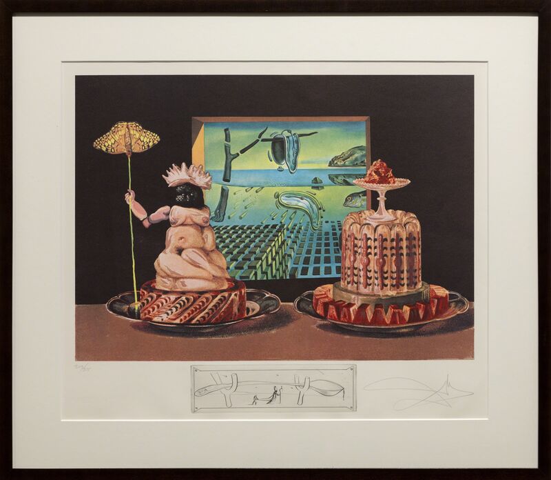 Salvador Dalí, ‘The 'I Eat Gala's' (Les 'Je Mange Gala)’, 1971, Print, Lithograph in color with etched remarque, Heather James Fine Art Gallery Auction