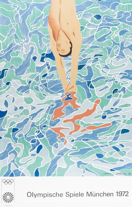 David Hockney, ‘Olympische Spiele München (Baggott 34)’, 1972