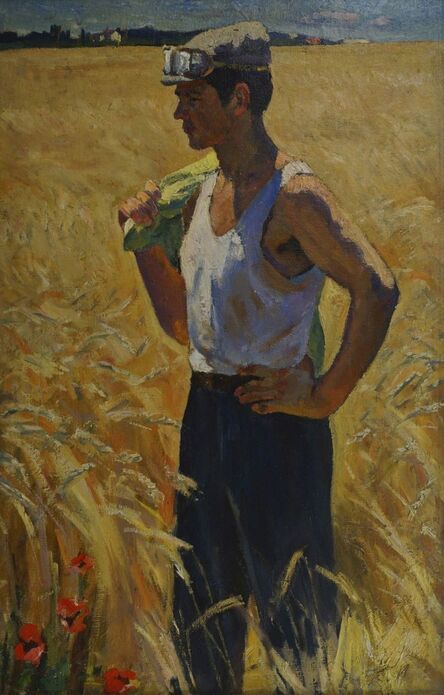 Georgy Ivanovich Beltsov, ‘Harvest Time’, 1950