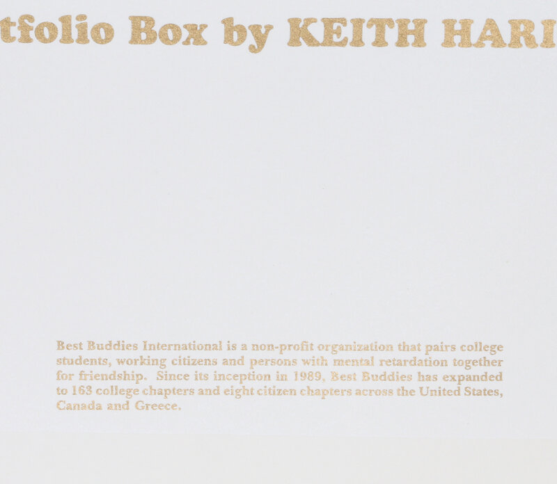 Keith Haring, ‘Best Buddies Portfolio Coversheet’, 1993, Print, Screenprint, RoGallery Gallery Auction