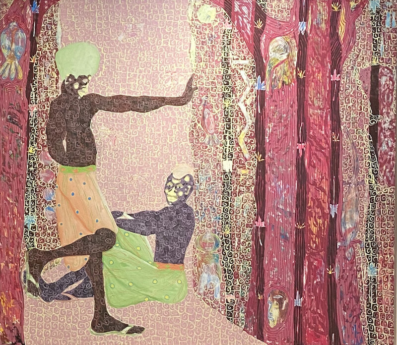 Kassou Seydou, ‘Red Bantamba’, 2018, Painting, Acrylic on canvas, MESTRE PROJECTS