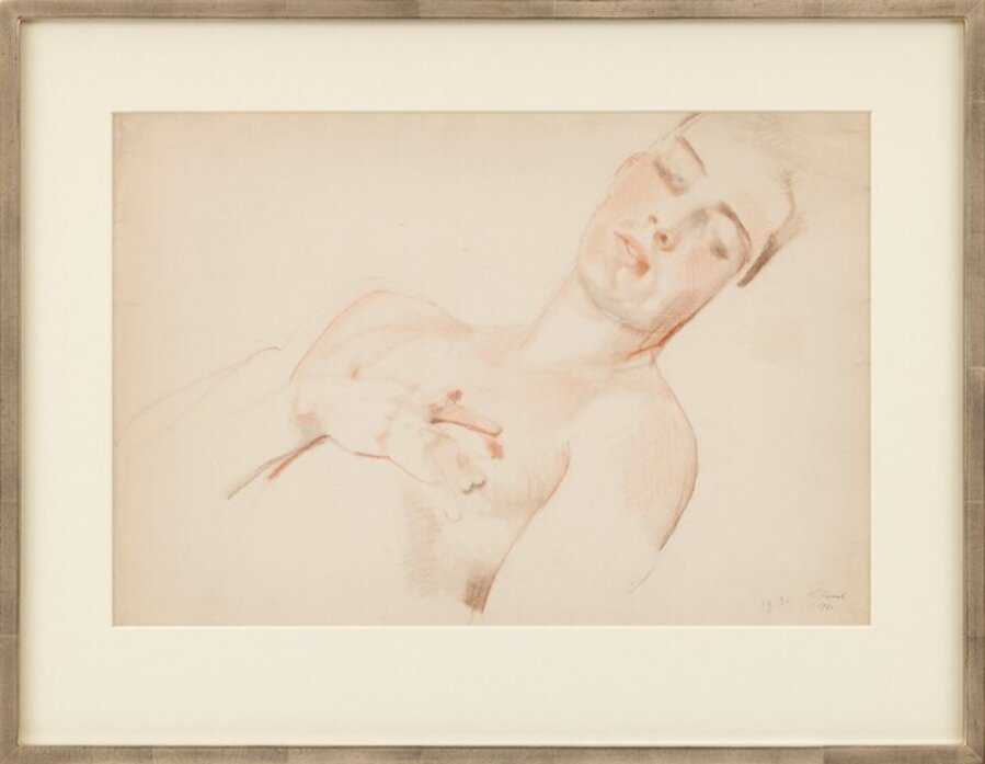 Young Man Reclining (Boris Snezhkovsky)