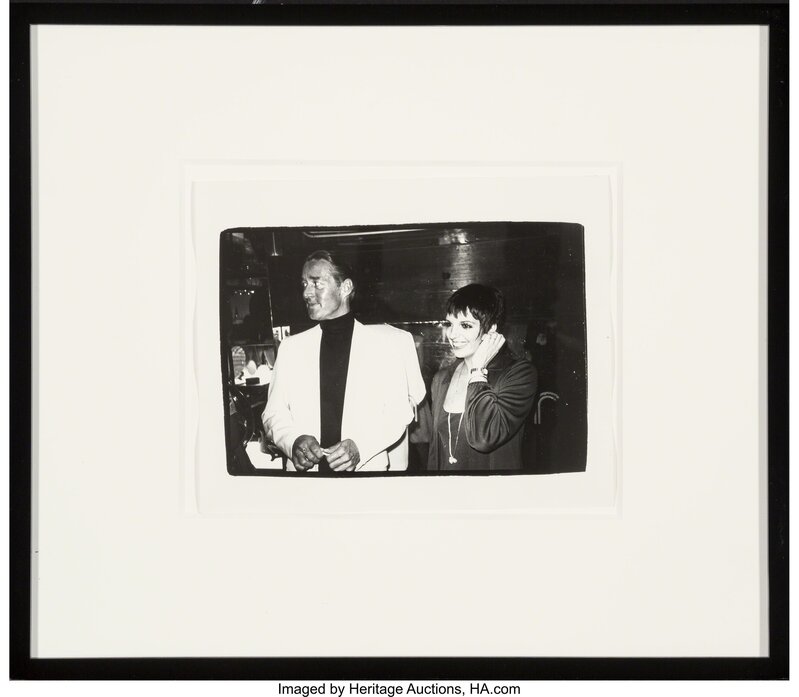 Andy Warhol, ‘Halston and Liza Minnelli’, circa 1980, Photography, Gelatin silver, Heritage Auctions