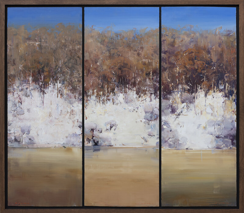 Ken Knight, ‘Rockface and Reflection’, 2010, Painting, Oil on Board, Wentworth Galleries
