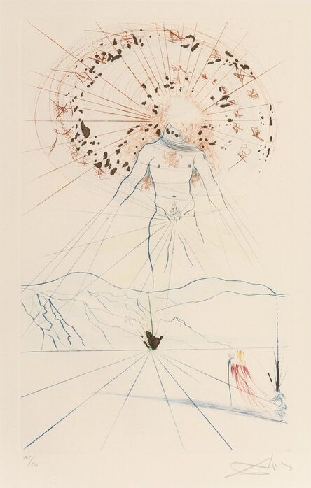 Salvador Dalí, ‘The voice of my beloved! Behold! He commeth leaping upon the mountaines, skipping upon the hills, from Song of Songs of Solomon’, 1971