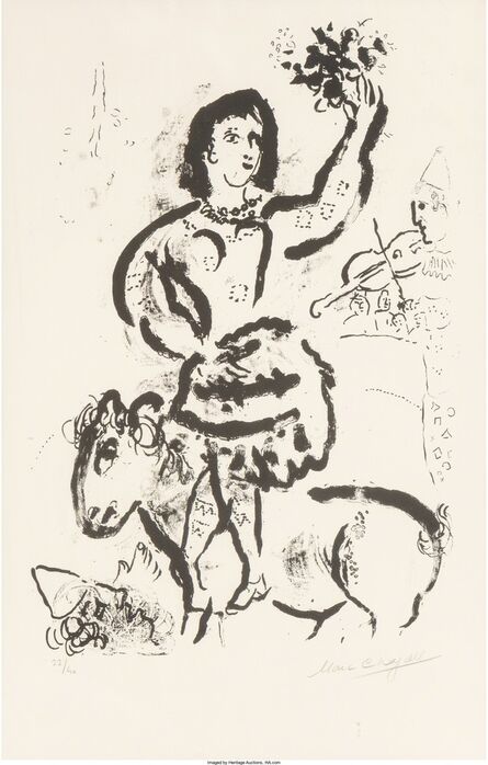 Marc Chagall, ‘Cirque, Fevrier (from Cirque)’, 1969