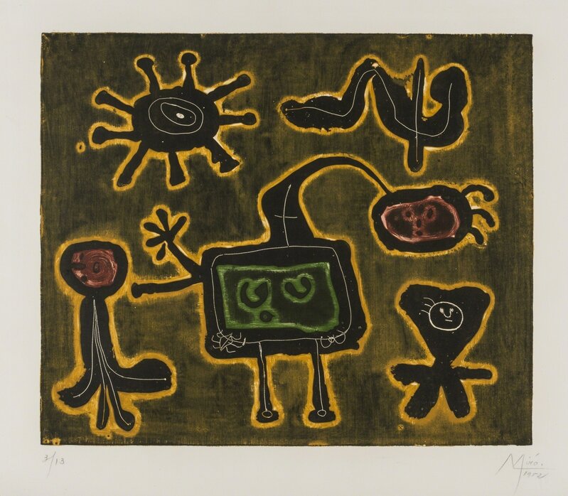 Joan Miró, ‘Serie I (Dupin 80)’, 1952-53, Print, Etching with aquatint and engraving on Arches paper, Forum Auctions