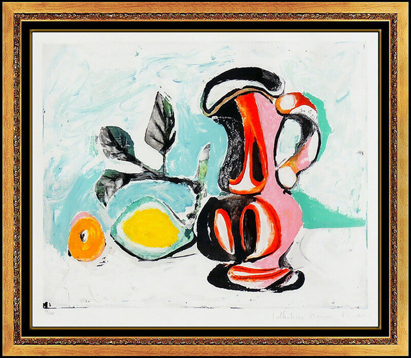 Pablo Picasso, ‘Nature Motre au Pichet Rose’, 1979, Reproduction, Color Lithograph, Original Art Broker