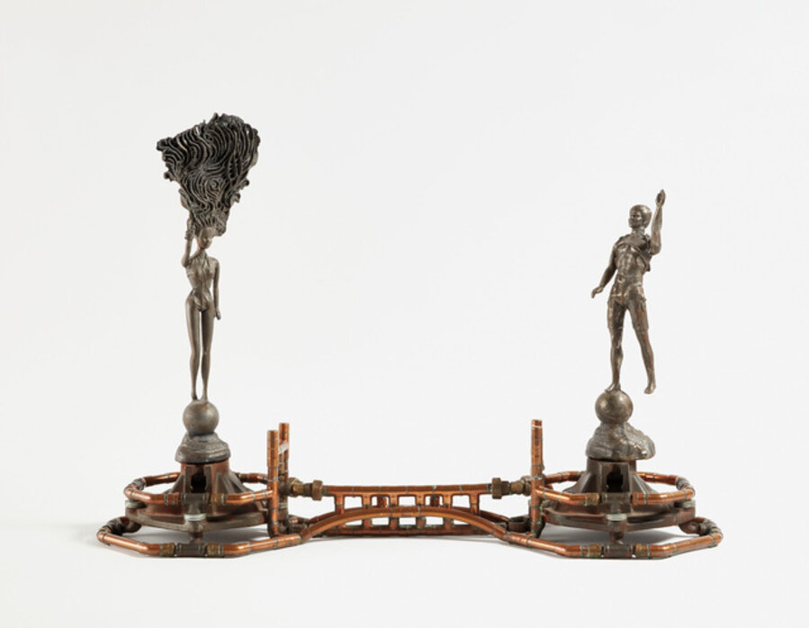 Wet and Wild Ken & Barbie Andiron Set