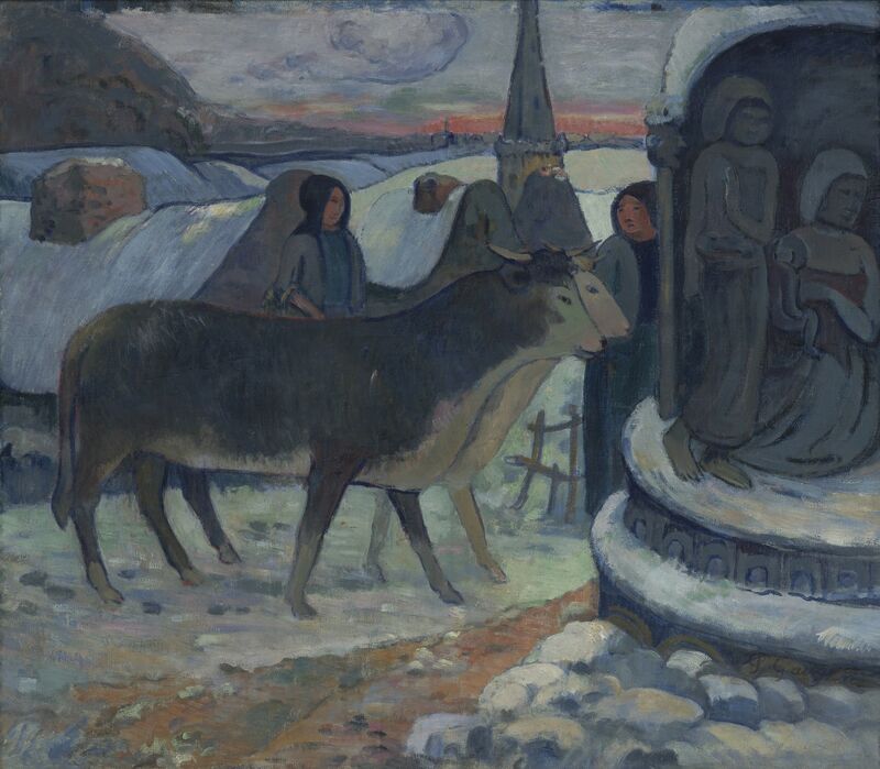 Paul Gauguin, ‘Christmas Night (The Blessing of the Oxen)’, 1902-1903, Painting, Oil on canvas, Indianapolis Museum of Art at Newfields