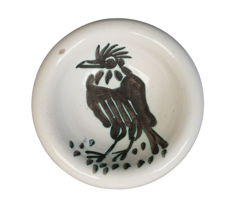 Pablo Picasso, ‘a Madoura Pottery bowl’, c. 1950’s, Design/Decorative Art, A white earthenware ‘Oiseau a la huppe’ bowl, Roseberys