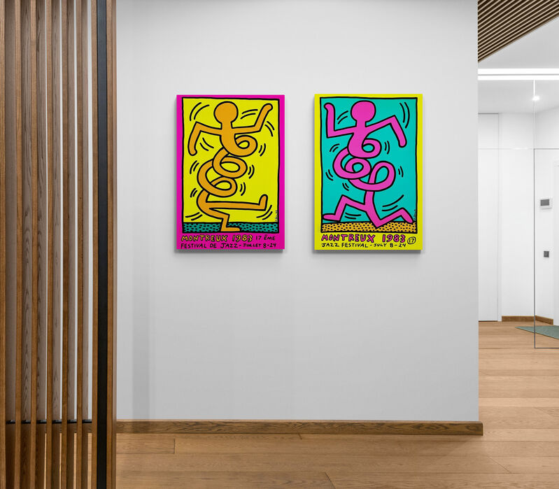 Keith Haring, ‘Montreux Jazz Festival (yellow) ’, 1985, Posters, Sreenprint on fine paper, ModernPrints.co.uk