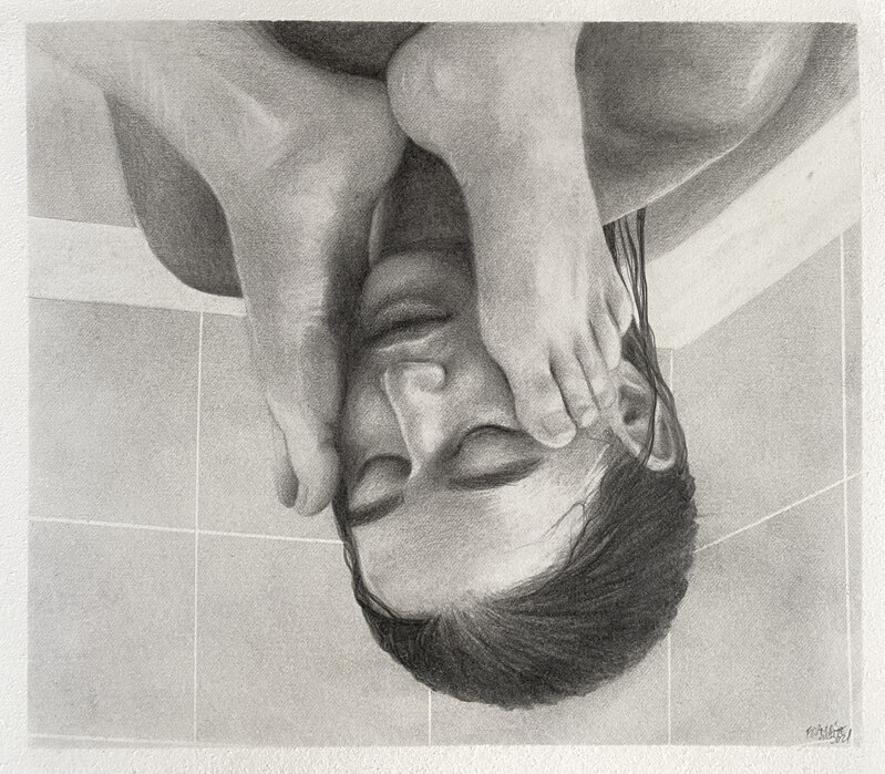 Frances Waite, ‘Nice Dream’, 2021, Drawing, Collage or other Work on Paper, Pencil on paper, Cob