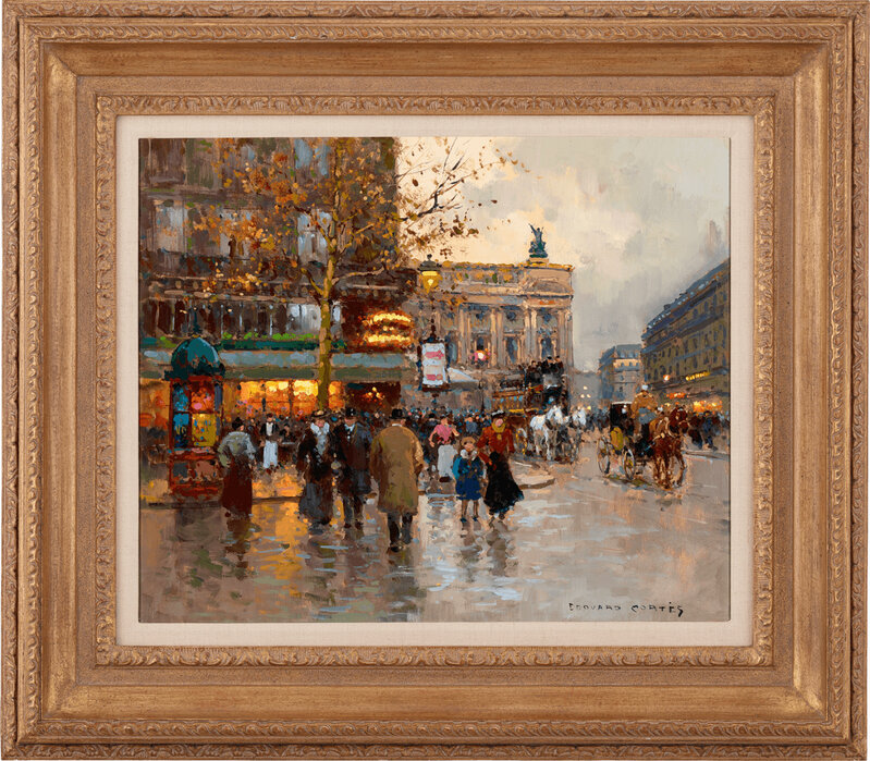 Edouard-Léon Cortès, ‘Café de la Paix’, 20th Century, Painting, Oil on canvas,  M.S. Rau