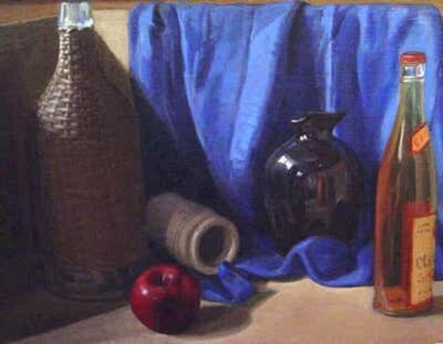 "Still Life with Artist's Reflection"