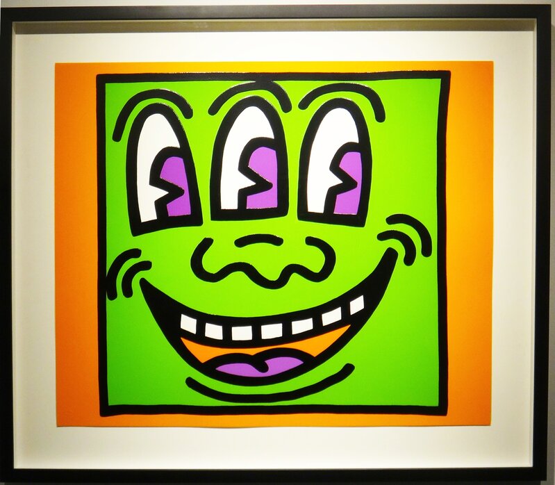 Keith Haring, ‘Icons (3 Eyed Face)’, 1990, Print, Embossing, Soho Contemporary Art