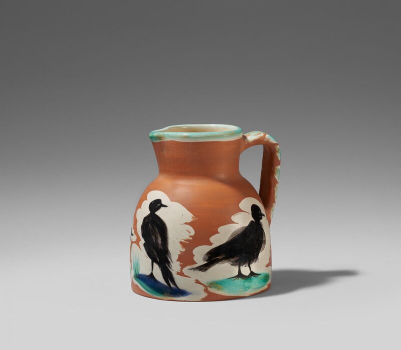 Pablo Picasso, ‘Pitcher with birds’, 1962, Design/Decorative Art, White earthenware clay, polychromed and partially galzed, Van Ham