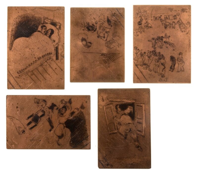 Marc Chagall, ‘Maternité (Kornfeld 65-69)’, 1925-26, Books and Portfolios, The rare and important set of copper plates for the etchings, Forum Auctions