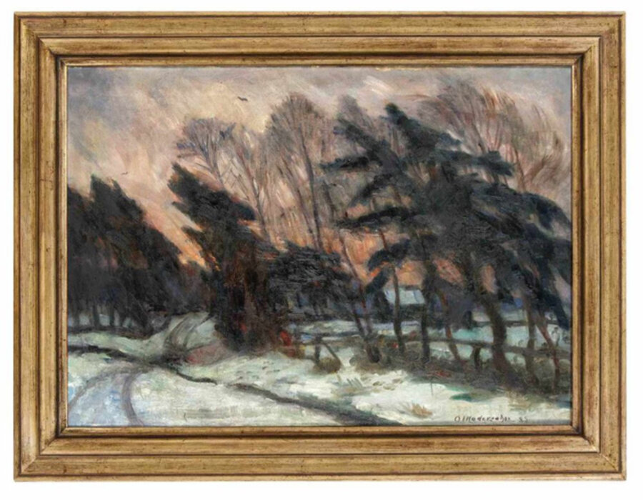 Winterlandschaft in der Surheide (Föhren)