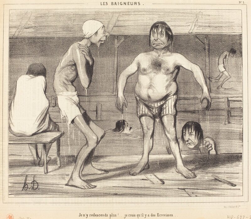 Honoré Daumier, ‘Je n'y redescends plus!... je crois...’, 1839, Print, Lithograph on newsprint, National Gallery of Art, Washington, D.C.