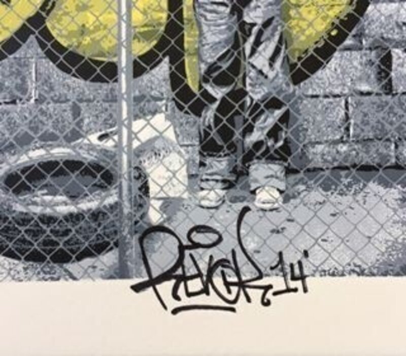 Mr. Brainwash, ‘Never Give Up Signed By Revok’, 2013, Print, Screen Print, 727Gallery