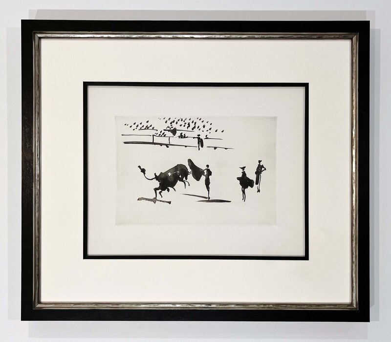 Pablo Picasso, ‘Suerte de Muleta (The Luck of the Red Cape)’, 1959, Print, Original aquatint, Georgetown Frame Shoppe