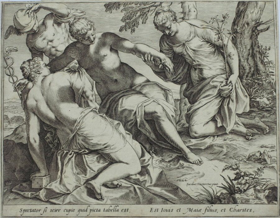 Mercury and the Three Graces, after Jacopo Tintoretto