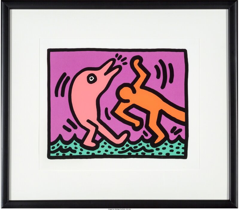 Keith Haring, ‘Untitled (Pop Shop V: A-D) (set of four)’, 1989, Print, Screenprint in colors, Heritage Auctions