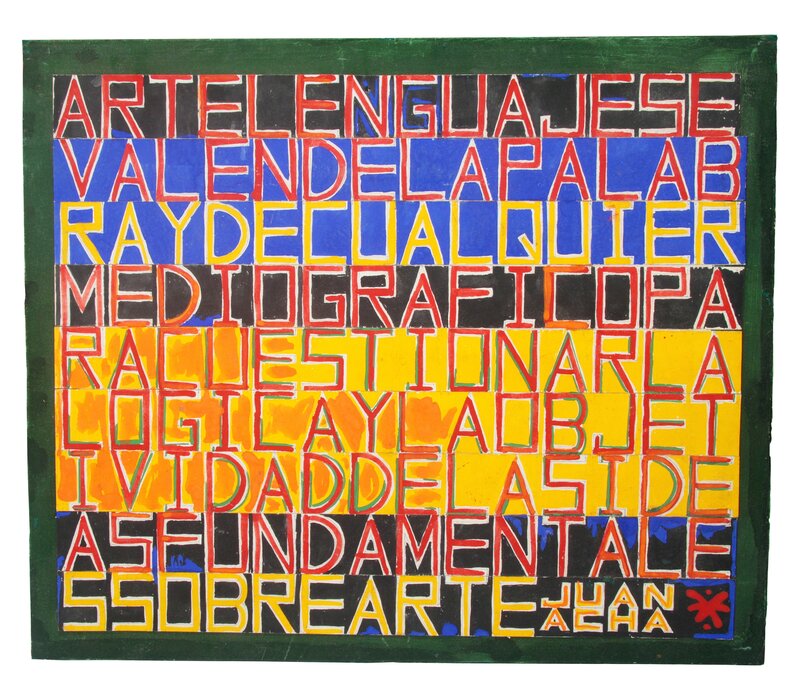 Herbert Rodríguez, ‘Arte lenguaje’, 1983, Drawing, Collage or other Work on Paper, Tempera on paper, Herlitzka & Co. 