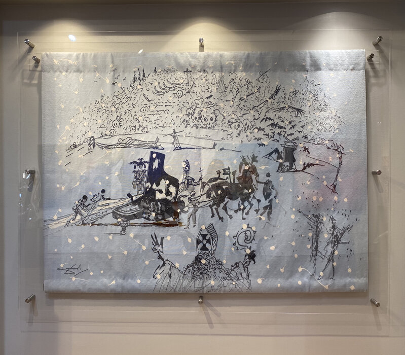 Salvador Dalí, ‘Piano Under The Snow - Sous La Neige ’, 1973, Textile Arts, Hand-woven Aubusson Tapestry., Off The Wall Gallery