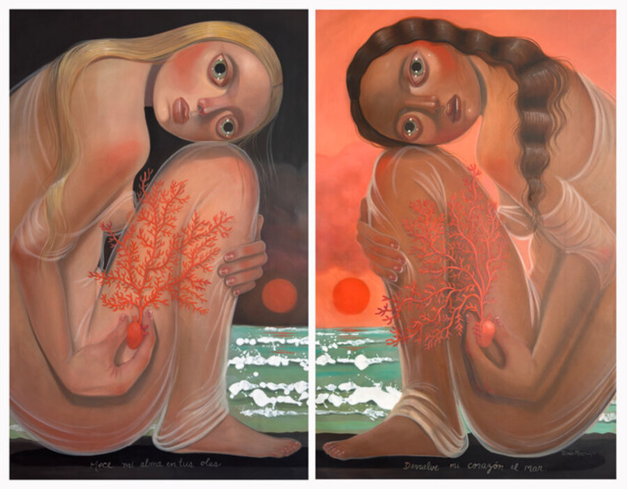 Oración a Yemayá (Diptych)